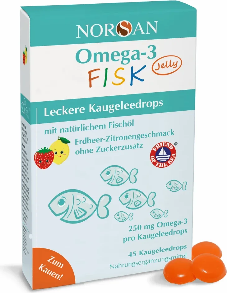 Produktabbildung: NORSAN Omega-3 FISK Jelly für Kinder