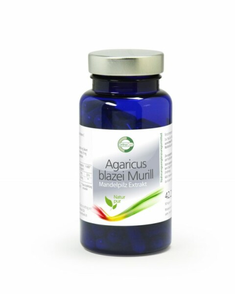 Bio Agaricus blazei Murrill - Mandelpilz Extrakt - 90 Kapseln / Dose á 350 mg Extrakt
