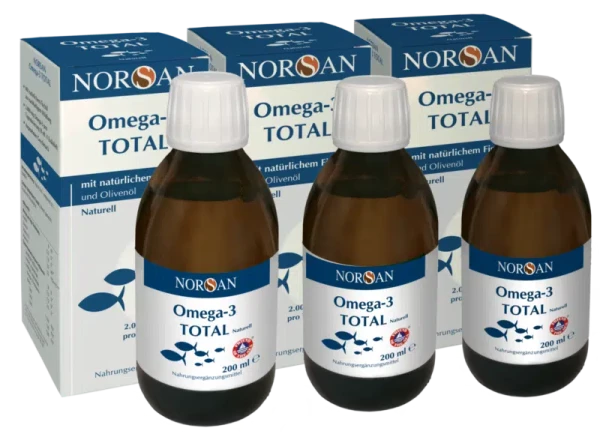 NORSAN Omega-3 Total 200ml Naturell 3’er Pack