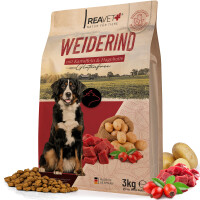 Trockenfutter Weiderind - mit Kartoffeln & Hagebutte 3kg