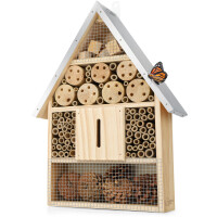 Großes Insektenhotel mit Metalldach