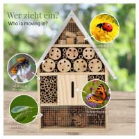 Großes Insektenhotel mit Metalldach 3
