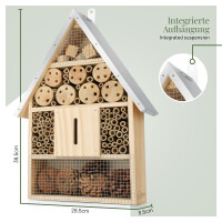 Großes Insektenhotel mit Metalldach 5