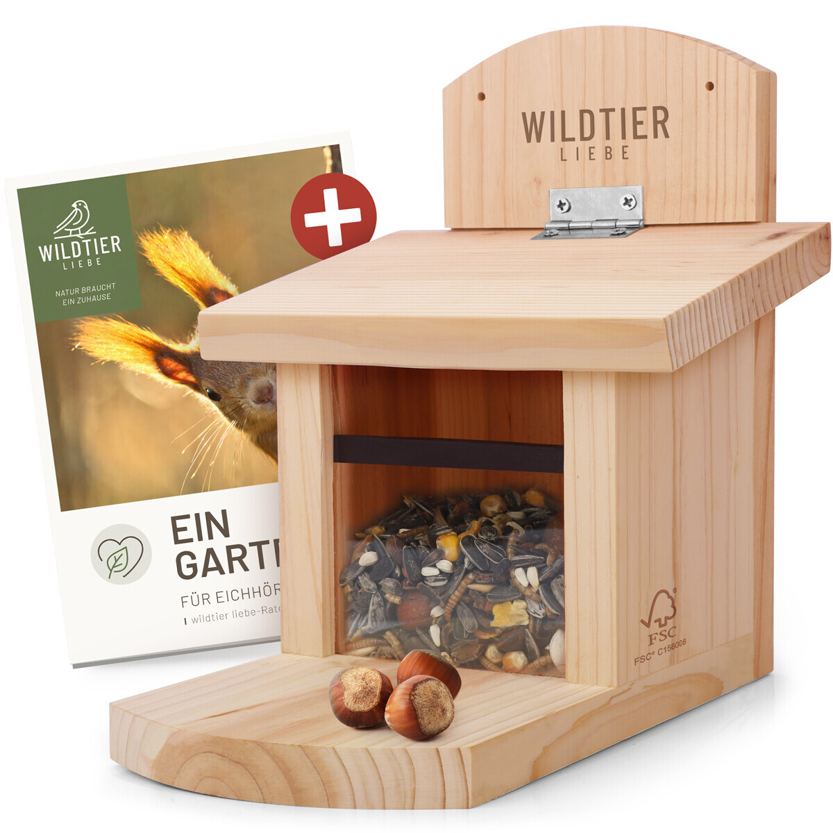 Görges Naturpharma Gmbh Eichhörnchen-Futterhaus Aus Massivholz, Fsc-Zertifiziert