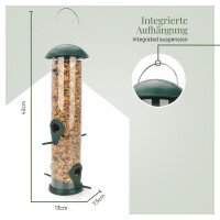 Vogelfuttersäule 30 cm – Große, wetterfeste Futterstation für Vögel