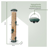 Vogelfuttersäule 40 cm – Großzügige, wetterfeste Futterstation für Vögel