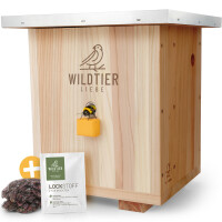 Hummelhaus mit Metalldach - FSC-Holz, inkl. Ratgeber...