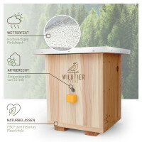 Hummelhaus mit Metalldach - FSC-Holz, inkl. Ratgeber...