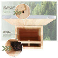 Hummelhaus mit Metalldach - FSC-Holz, inkl. Ratgeber & Material