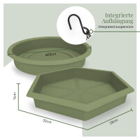 2er-Set Vogelfutterspender Grün – Wetterfeste & flexible Futterstation 5