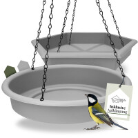 2er-Set Vogelfutterspender Grau – Wetterfest & stilvoll für Garten & Balkon 1