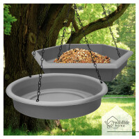 2er-Set Vogelfutterspender Grau – Wetterfest & stilvoll für Garten & Balkon 3