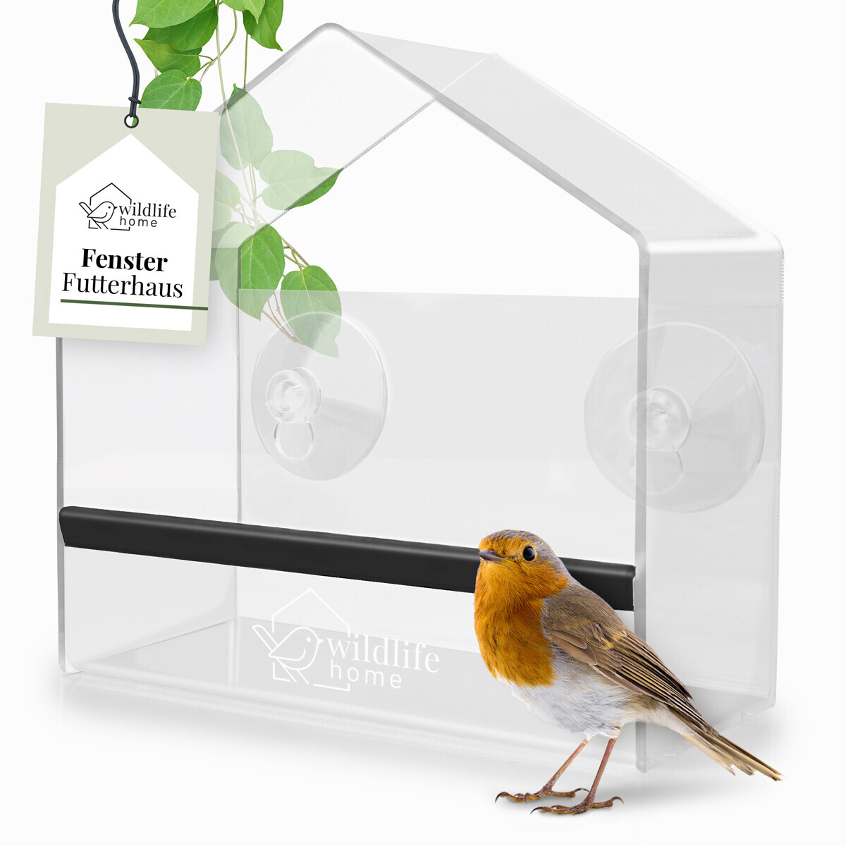 Görges Naturpharma Gmbh Fenster-Futterhaus Birdy Aus Acryl Mit Saugnapf-Befestigung