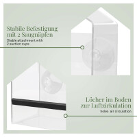 Fenster-Futterhaus Birdy aus Acryl mit Saugnapf-Befestigung