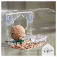 3IN1 Fenster-Futterhaus für Vögel: Futterschale, Tränke, Halter 3