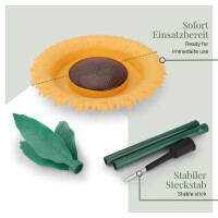 Futterblume mit Steckstab für Wildvögel, höhe