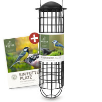 Meisenknödelhalter 31cm aus Metall - schwarz, umweltfre
