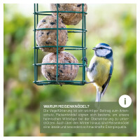 Meisenknödelhalter 31cm aus Metall - schwarz, umweltfre