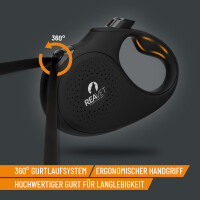 Professionelle Retractable Rollleine L für Hunde bis 50