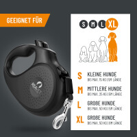Professionelle Hundeleine XL für Hunde bis 50kg - 8m Länge