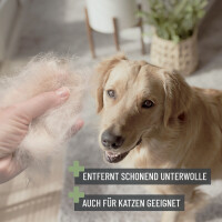 REAVET Unterwollbürste S-M: Sanfte Pflege für Hund