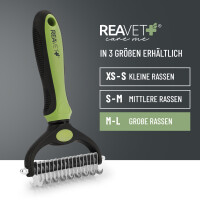 REAVET Unterwollbürste M-L für Hunde & Katzen - Sanft & Effektiv 6