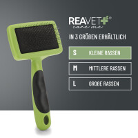REAVET Zupfbürste S – Professionelle Fellpflege für kleine Hunde und Katzen