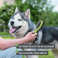 REAVET Bürste 2in1 für Hunde & Katzen - Schone