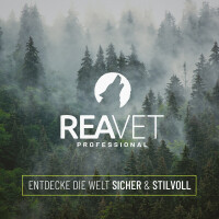 REAVET Schleppleine 5m Schwarz - Kontrollierter Freilauf &am