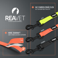 Schleppleine 10 Meter Neon-Orange – Leuchtende Hundeleine für Training