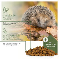 Spezialfutter für Igel 1kg - Getreidefrei, Mit Insektenprotein