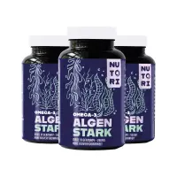 Algen Stark Vegane Omega-3 – Omega-3 aus Algenöl für Ihre Ernährung 180 Kapseln
