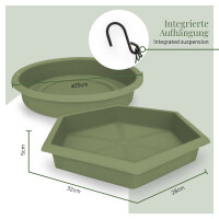 2er Set Vogelfutterspender | versch. Farben