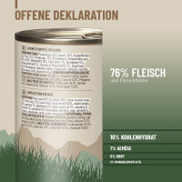 Hundenassfutter - Pferd mit Süßkartoffeln an Past