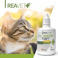 ReaVet Hustensaft Tropfen für Katzen 50ml – Nat&u
